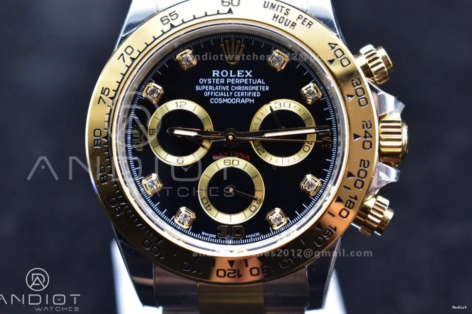 Black Edition Case BTF SA4130 1:1 Daytona Diamonds and Best SS 904L Bracelet Dial 116503 0126